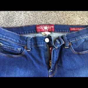 Lucky “Sofia Straight” ankle jeans dark